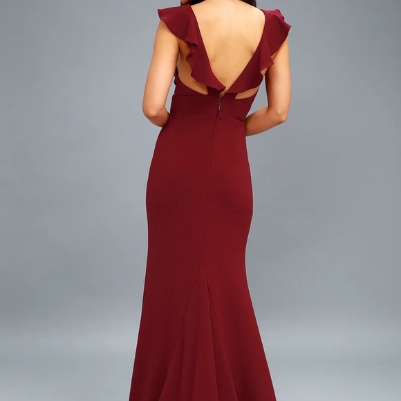 Opportunity Burgundy Maxi Dress 
